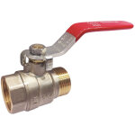 Vanne laiton plate acs passage int�gral pn25 1 / 4 tour m�le - femelle 33 - 42