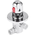 Vanne m�langeur eau chaude froide mitigeur thermostatique en laiton solide valve de m�lange temp�rature ...