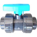 Vanne plimex pvc pression � coller diam�tre int�rieur 50mm 5cm 50 mm