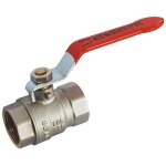 Vanne et robinet laiton - vanne � sph�re laiton - poign�e rouge - ff 2''1 / 2