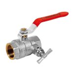 Vanne et robinet laiton - vanne  sphre laiton  purge - ff 3 / 4''