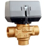 Vanne  trois voies honeywell (vanne vczmh6000, actionneur vc6013zz00 avec cble)