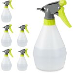 Vaporisateur 500ml, lot de 6, plantes, spray, jardinage, brumisateur, gradu�, arrosage, blanc