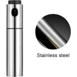 Vaporisateur d'huile de cuisson en spray d'huile d'olive, flacon d'huile rechargeable en acier inoxydable ...
