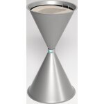 Var - cendrier sur pied d400xh730mm argent - 1168