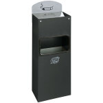 Var, combin� mural cendrier - poubelle avec ouverture pour d�p�t