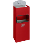 Var, combin� mural cendrier - poubelle avec ouverture pour d�p�t