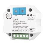 Variateur dali 1 canal compatible avec bouton poussoir blanc