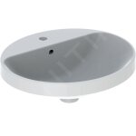 Geberit - variform - vasque  encastrer 500x450 mm, avec trop - plein, trou pour robinetterie, blanc ...