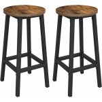 Vasagle - lot de 2 tabourets hauts chaises de bar - siège de cuisine - cadre en acier - hauteur 65 cm ... Vasagle - lot de 2 tabourets hauts chaises de bar - siège de cuisine - cadre en acier - hauteur 65 cm ...
