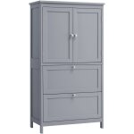 Vasagle - armoire de salle de bain, placard de cuisine, meuble de rangement avec 2 tiroirs et 2 portes, ...