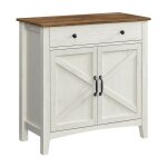 Buffet, meuble de rangement avec tiroir, meuble de cuisine avec portes et tagre rglable en hauteur, ...