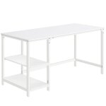 Vasagle bureau avec rangement, table d?ordinateur, avec 2 �tag�res r�versibles, poste de travail, pour ...