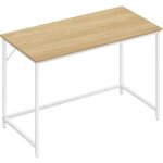 Vasagle - bureau, table, poste de travail, 120 x 60 x 75 cm, pour bureau, salon, chambre, assemblage ...