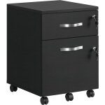Vasagle - caisson de bureau à roulettes, verrouillable, avec 2 tiroirs, 5 roulettes, barre de suspension ... Vasagle - caisson de bureau à roulettes, verrouillable, avec 2 tiroirs, 5 roulettes, barre de suspension ...