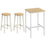 Vasagle ensemble table haute avec 2 tabourets de bar, table de bar carrée, table de cuisine, chaises ... Vasagle ensemble table haute avec 2 tabourets de bar, table de bar carrée, table de cuisine, chaises ...