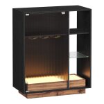 Vasagle - meuble bar à vin avec Éclairage, buffet avec led, rangement pour vin, meuble de bar pour spiritueux, ... Vasagle - meuble bar à vin avec Éclairage, buffet avec led, rangement pour vin, meuble de bar pour spiritueux, ...