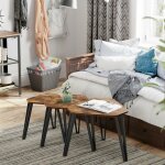 Vasagle - tables gigognes, lot de 3, tables d'appoint, bouts de canap pour salon, empilable, robuste, ...