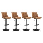 Vasagle - tabourets de bar, lot de 4, chaise de cuisine, siège pivotant à hauteur réglable, matelassé, ... Vasagle - tabourets de bar, lot de 4, chaise de cuisine, siège pivotant à hauteur réglable, matelassé, ...