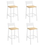 Vasagle - tabourets de bar, lot de 4 chaises de bar, sièges cuisine, salle à manger, bureau, style industriel, ... Vasagle - tabourets de bar, lot de 4 chaises de bar, sièges cuisine, salle à manger, bureau, style industriel, ...