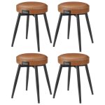 Vasagle - tabouret de salle  manger, lot de 4, chaise de cuisine, sige rembourr, pu avec coutures, ...