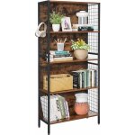 Tagre, bibliothque  4 niveaux, meuble de rangement, placad, avec portes, grand, cadre en acier, pour ...