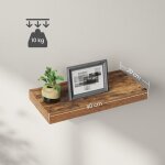 Tagre murale, tablette flottante, tagre suspendue, pour livres, photos, dcoration, 40 x 20 x 3, 8 ...