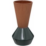 Atmosphera vase bicolore terracotta et vert 25 cm