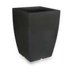 Vase carr� gen�se blanc - 40 cm