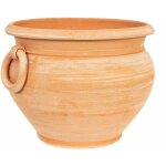 Biscottini - vase casp� en terre cuite 100% made in italy enti�rement fait � la main