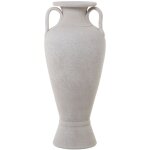 Fijalo - vase c�ramique avec anses 60 cm blanc sable �27x60 cm