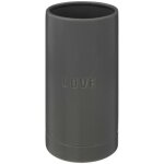 Vase en c�ramique �maill�e bleu gris d 10 x h 20 cm - atmosphera