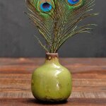 Vase c�ramique vert chehoma 10x9cm
