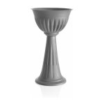 Vase colonne - alba - d 43 cm - gris - livraison gratuite