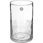 Vase cylindre verre craquel h20cm atmosphera crateur d'intrieur
