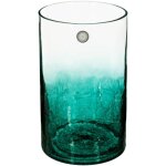 Vase cylindrique en verre craquel� h 20 cm - atmosphera