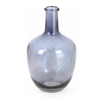 Paris prix - vase dco en verre 'jarre' 30cm bleu gris