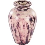 Beliani - vase dcoratif artisanal avec effet vieilli en terre cuite violet beige amathus