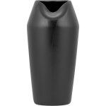 Beliani - vase dcoratif de forme abstraite fabriqu en grs noir 33 cm de hauteur au style contemporain ...