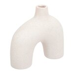 Vase design en c�ramique 'asy' 18cm blanc