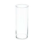 Vase design 'cylindrique' 39cm transparent