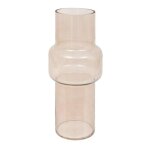 Vase design cylindrique 'ella' 30cm rose clair