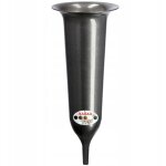Kadax - vase fiole pour cimetière 30cm fleurs artificielles pointe graphite martelé Kadax - vase fiole pour cimetière 30cm fleurs artificielles pointe graphite martelé