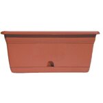 Vase jardinie're rectangulaire balcon melissa ics avec re'serve 60x20x18 cm en plastique