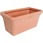 Blinky - vase rectangulaire 80x39xh34 cm dans le prestige en r�sine npa brown - brown