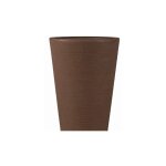 Vase rond haut en rsine  lilium  h 76cm elbi moderne effet ray - couleur : blanc - colore: bronzo