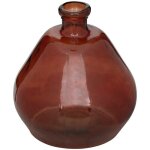 Atmosphera - vase rond uly en verre recycl d45cm ambre crateur d'intrieur