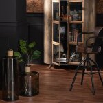 Vase safari verre marron clair large 25x25x75cm