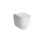 Vitra - vase sur pied sans rebord en céramique blanc mat sento - senza coprivaso Vitra - vase sur pied sans rebord en céramique blanc mat sento - senza coprivaso