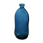 Vase dame jeanne en verre recycl� de couleur bleu temp�te, hauteur 35 cm ? cr�ation d'int�rieur atmosphera ...